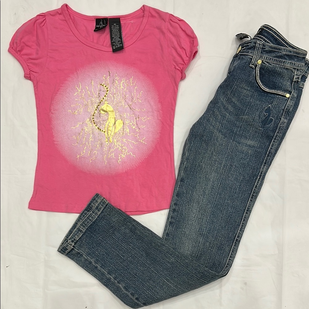 Baby Phat Pink and Blue Matching Set Casual Chic
